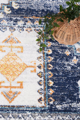 Provence Taza Blue Cream Transitional Rug - PROV06