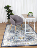 Provence Ventoux Navy Multi Traditional Rug - PROV21