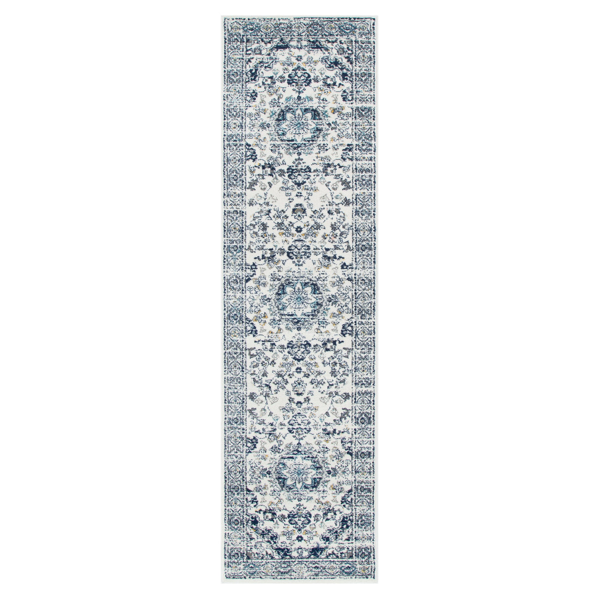 Provence Alpes Navy Multi Traditional Rug - PROV22
