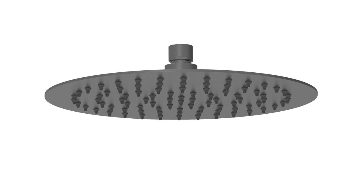 Dove Round Overhead Shower - Brushed Gun Metal