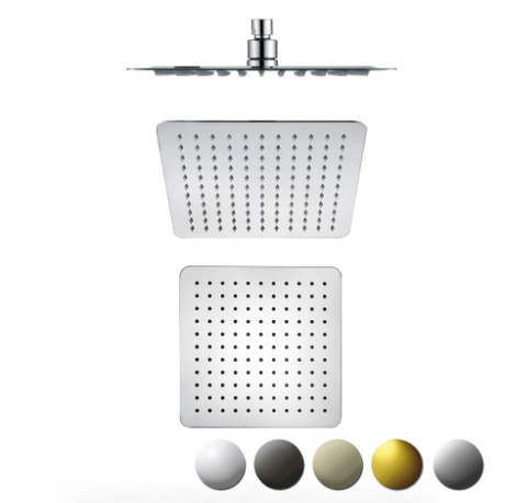 Nova Square Overhead Shower 250mm - Brushed Gun Metal