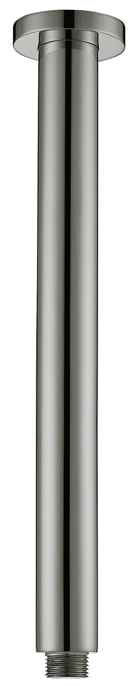 Round Vertical Shower Arm - Brushed Nickel