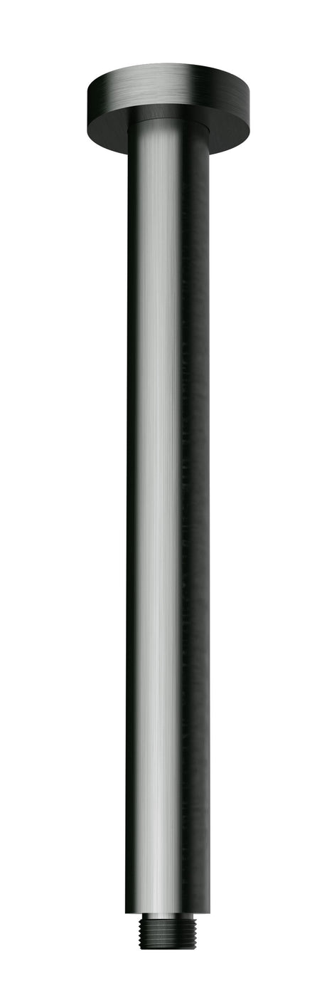 Round Vertical Shower Arm - Brushed Gun Metal
