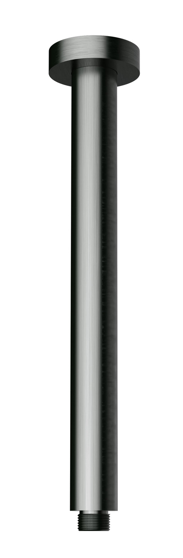 Round Vertical Shower Arm - Brushed Gun Metal