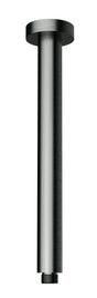 Round Vertical Shower Arm - Brushed Gun Metal