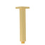 Square Vertical Shower Arm 310mm - Brushed Gold