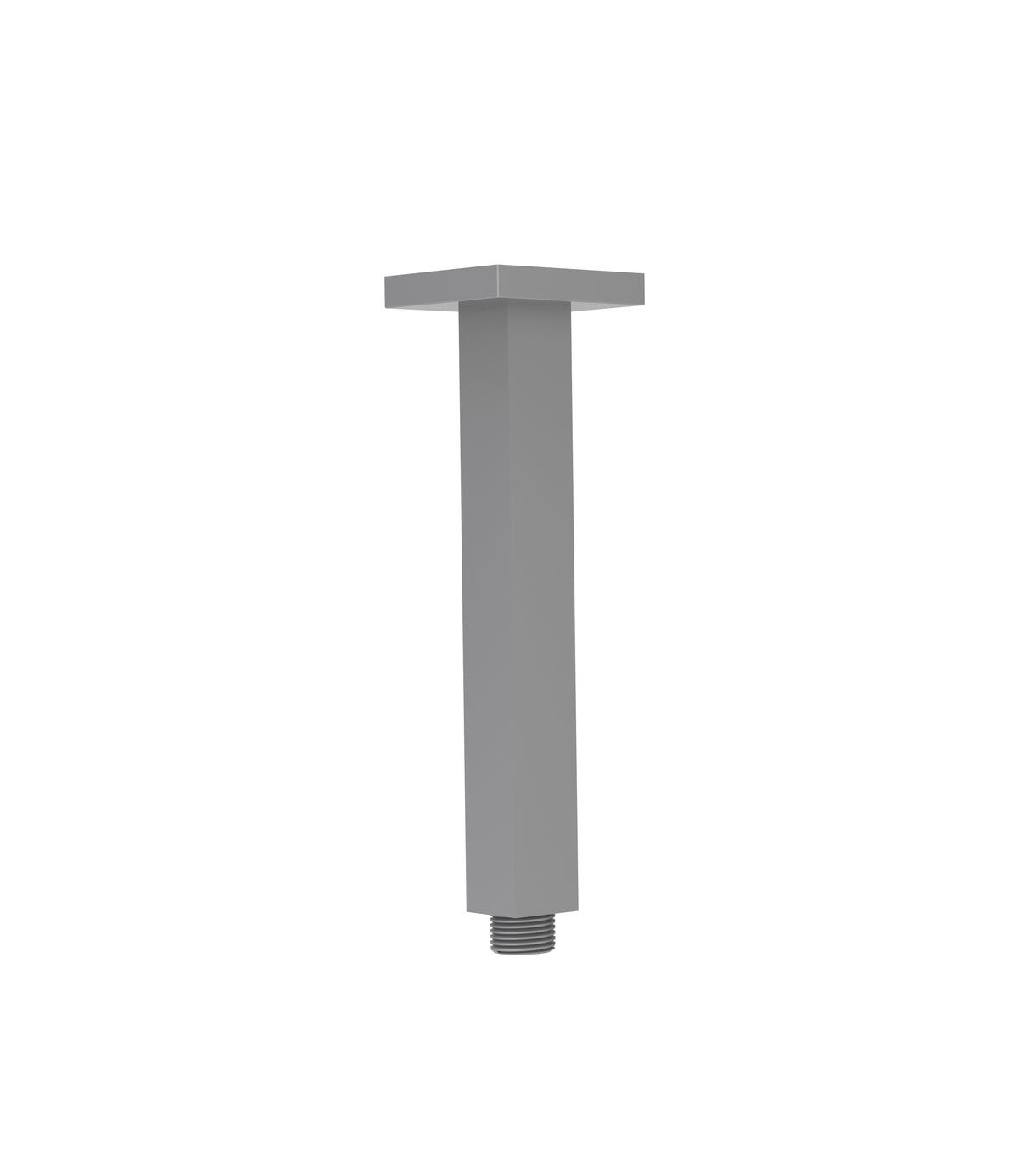 Square Vertical Shower Arm 310mm - Brushed Gun Metal