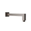 Square Horizontal Shower Arm 400mm - Brushed Nickel