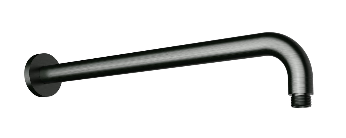 Round Horizontal Shower Arm - Brushed Gun Metal