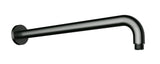 Round Horizontal Shower Arm - Brushed Gun Metal