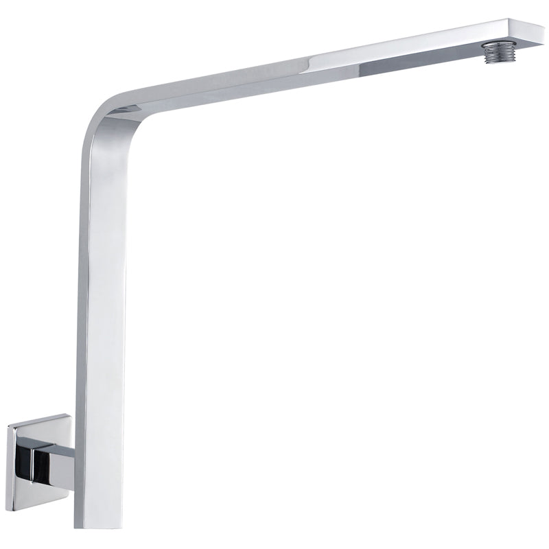 Rectangle Curved Shower Arm - Chrome