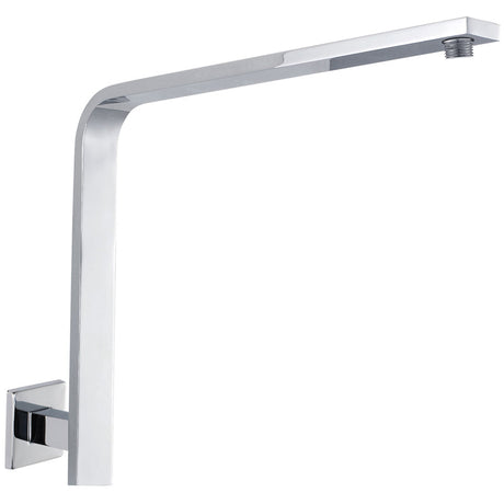 Rectangle Curved Shower Arm - Chrome