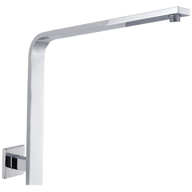 Rectangle Curved Shower Arm - Chrome