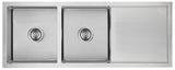 Eden Double Bowl & Single Drainer Sink 1160 x 450 x 208mm (Chrome)
