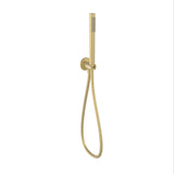 Tube Hand Shower On Wall Outlet Bracket (Brushed Gold)