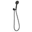 Cora Round Hand Shower On Wall Outlet Bracket - Matte Black