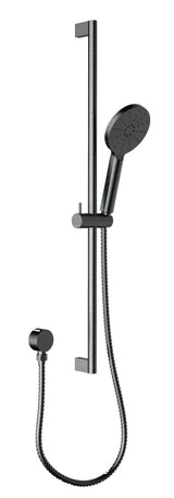 Cora Round Sliding Shower Set - Brushed Gun Metal