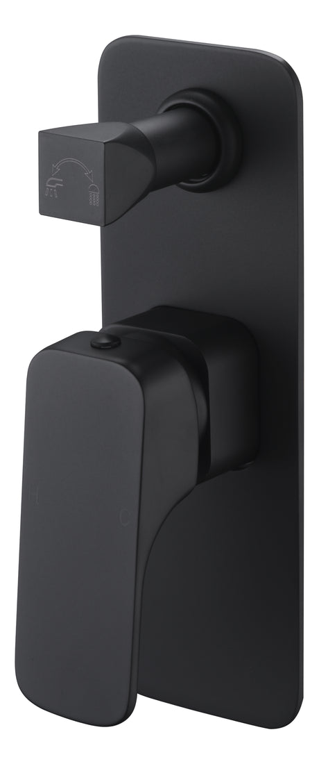 Eden Wall Mixer with Diverter - Matte Black