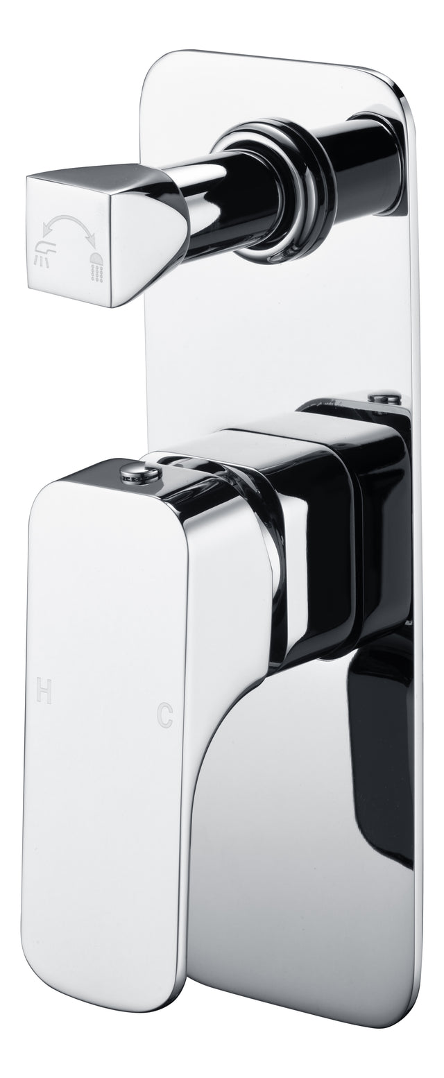 Eden Wall Mixer with Diverter - Chrome