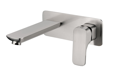 Nova Wall Basin Mixer - Brushed Nickel
