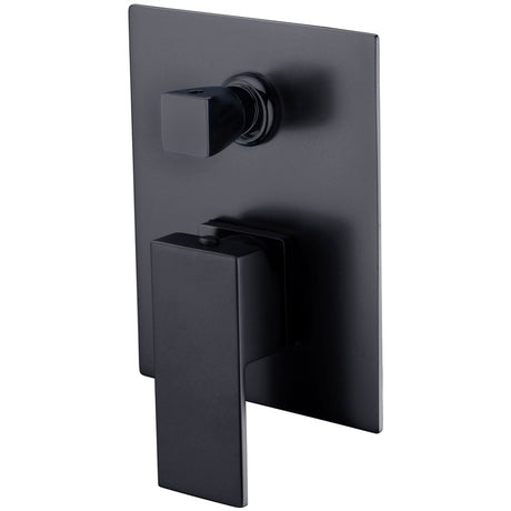 Rosa Wall Mixer With Diverter - Matte Black