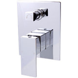 Rosa Wall Mixer With Diverter - Chrome