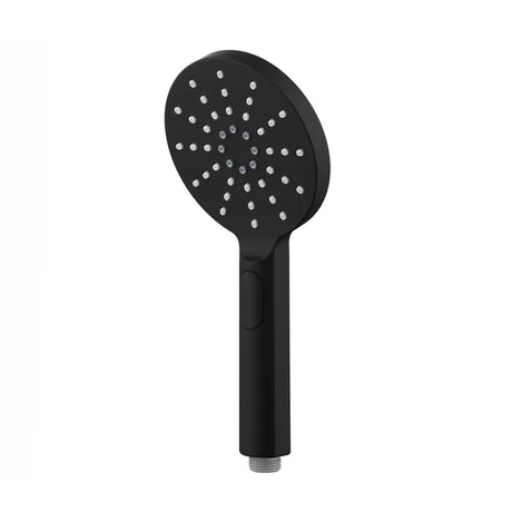 PAVIA Twin Shower On Rail Top Inlet Round (250mm) - Matte Black