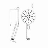 PAVIA Twin Shower On Rail Top Inlet Round (250mm) - Matte Black