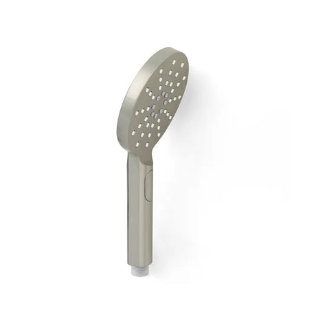 PAVIA Twin Shower On Rail Top Inlet Round (250mm) - Brushed Nickel