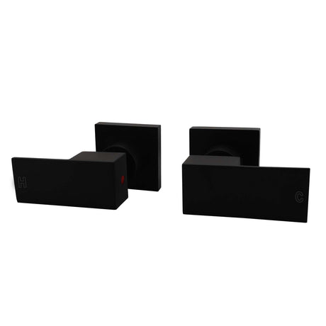 Blaze Shower Wall Taps - Matte Black