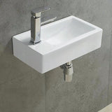 MINI Wall Hung Basin Right hand Bowl (Rectangle: 455x250x120)