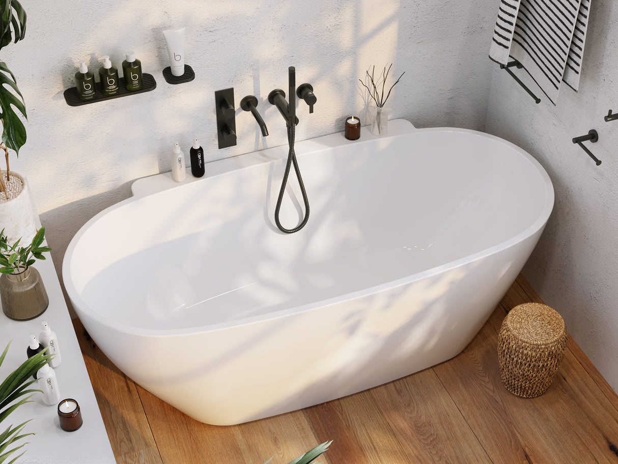 PALERMO Freestanding Bathtub Overflow 1650mm/1750mm