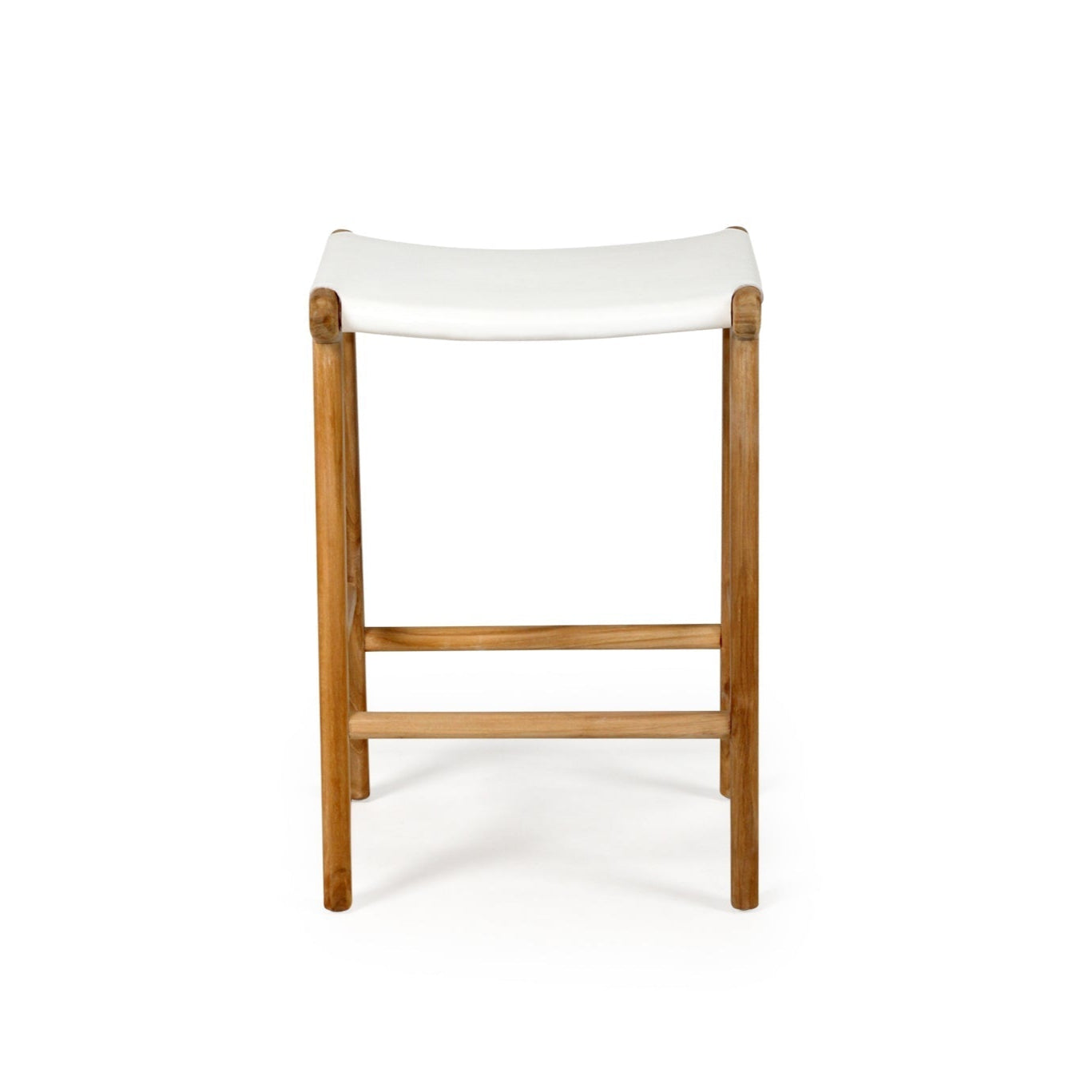 Paloma Leather Saddle Stool - Whitley
