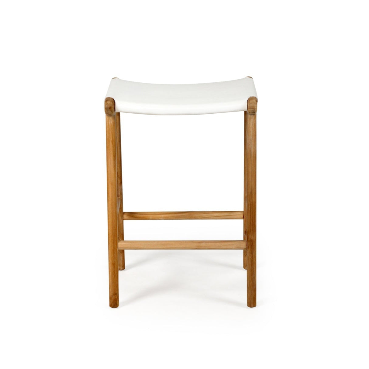 Paloma Leather Saddle Stool - Whitley