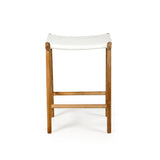 Paloma Leather Saddle Stool - Whitley