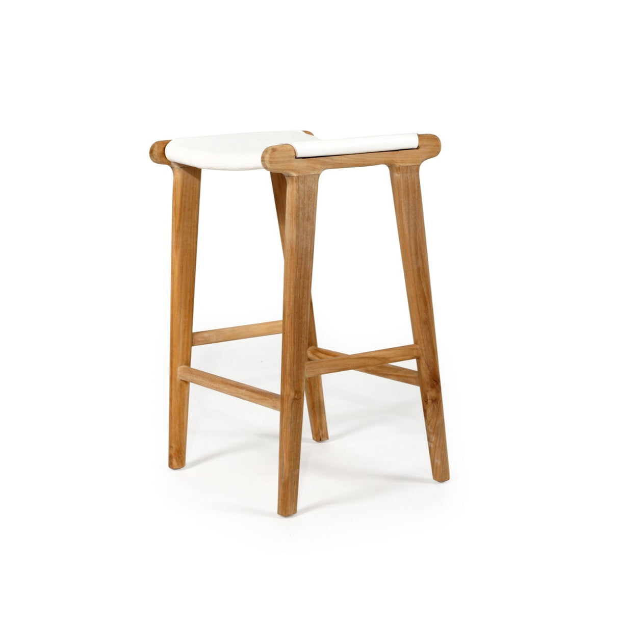 Paloma Leather Saddle Stool - Whitley