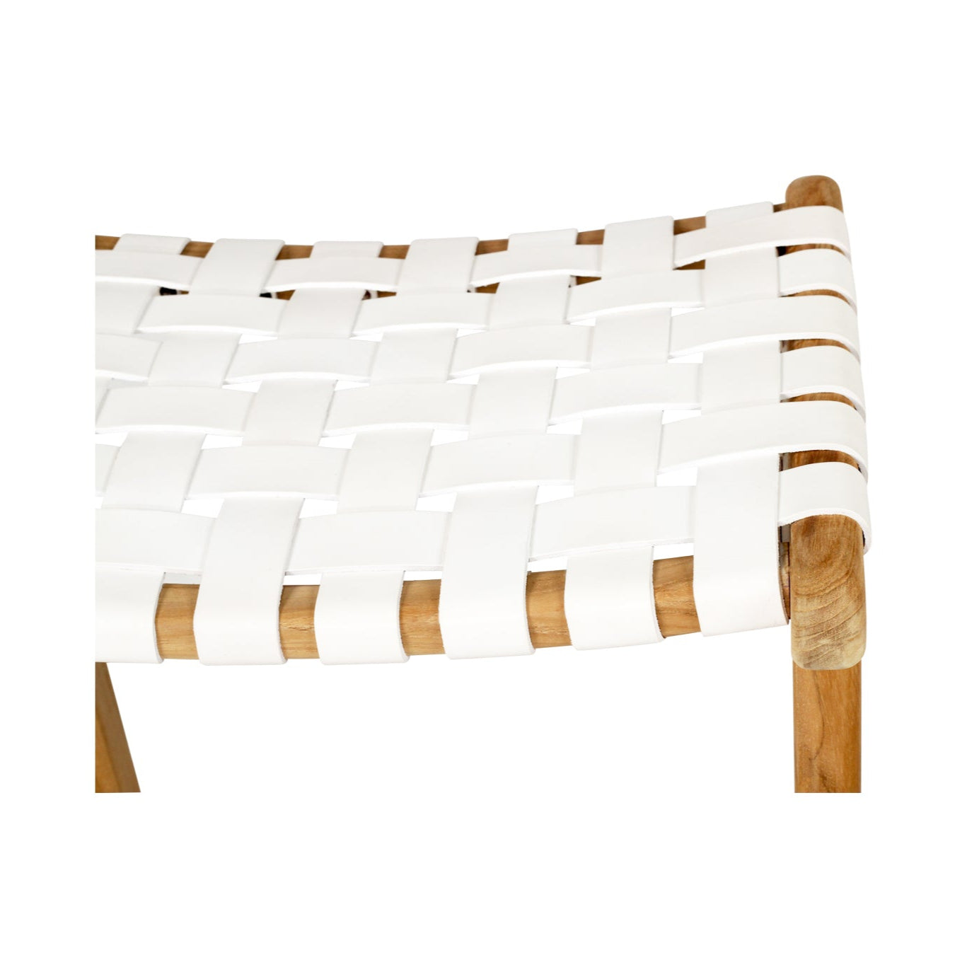 Paloma Leather Saddle Stool - Whitley Woven - 0.66m