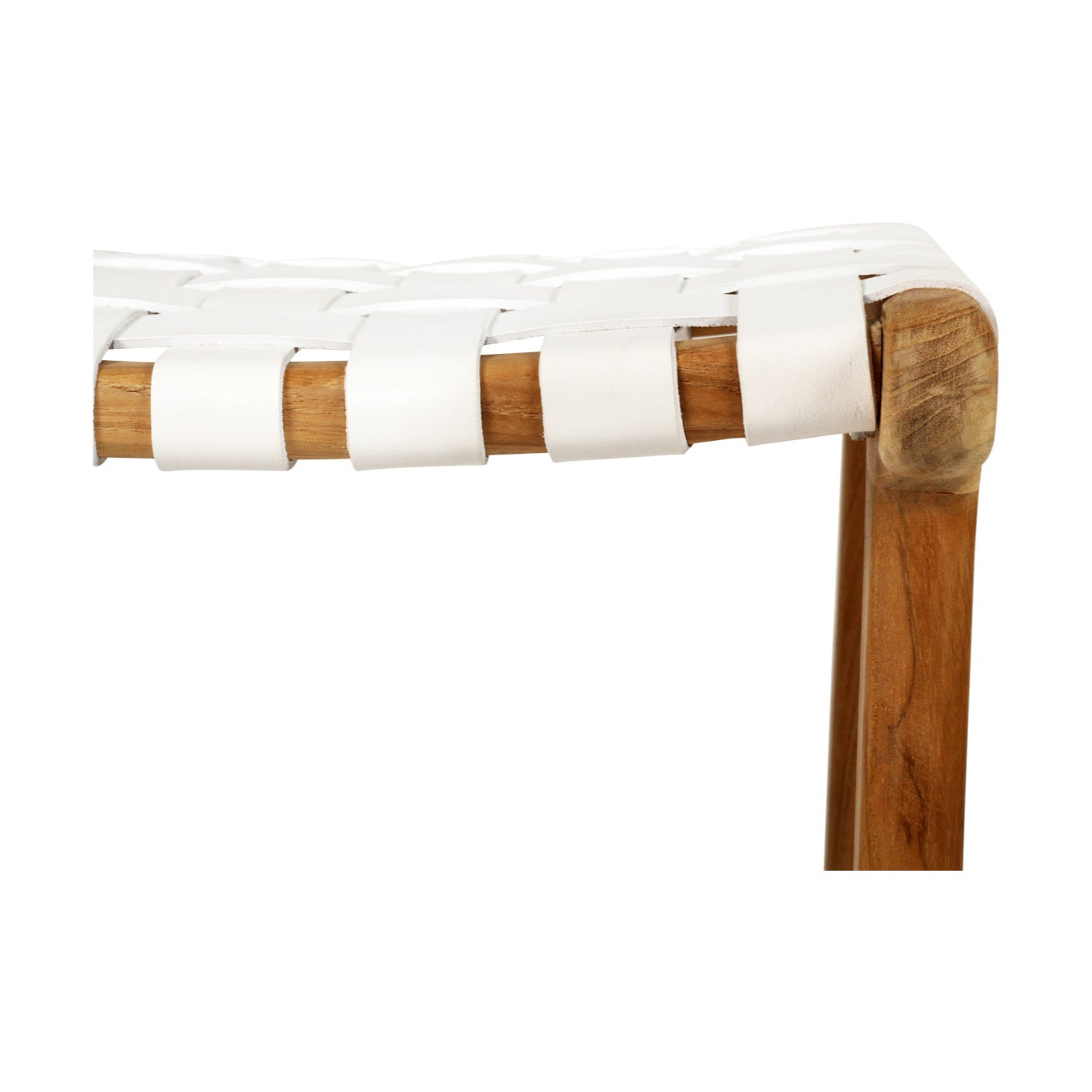 Paloma Leather Saddle Stool - Whitley Woven - 0.66m