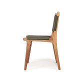 Paloma Leather Side Chair – Olive 0.48m