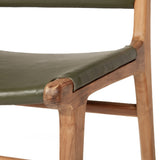 Paloma Leather Side Chair – Olive 0.48m