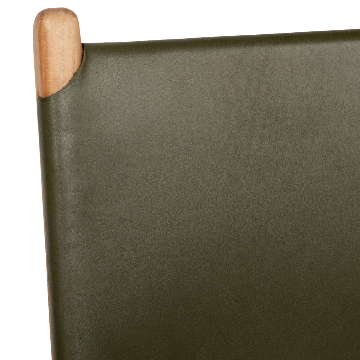 Paloma Leather Side Chair – Olive 0.48m
