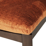 Parker European Oak Armchair – Burnt Orange on Charcoal Frame