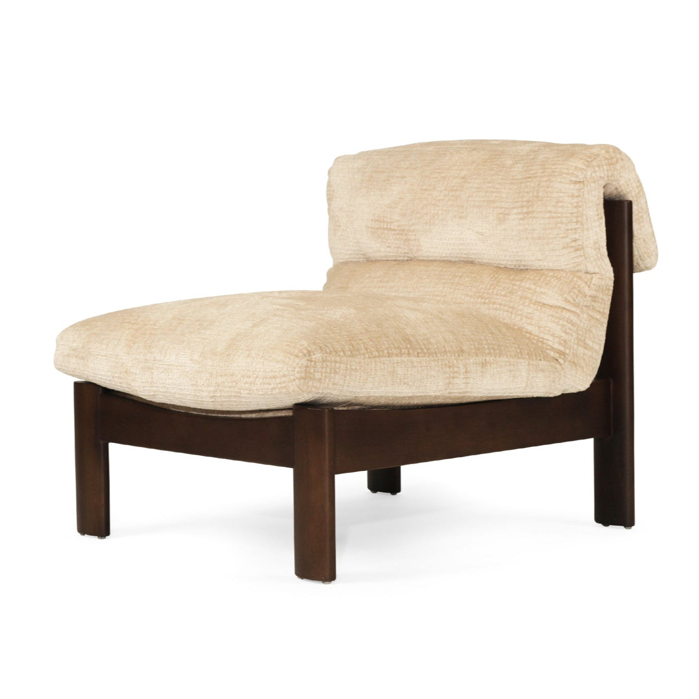 Parker European Oak Armchair – Natural on Charcoal Frame