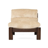 Parker European Oak Armchair – Natural on Charcoal Frame