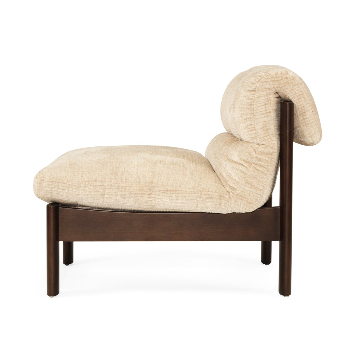 Parker European Oak Armchair – Natural on Charcoal Frame
