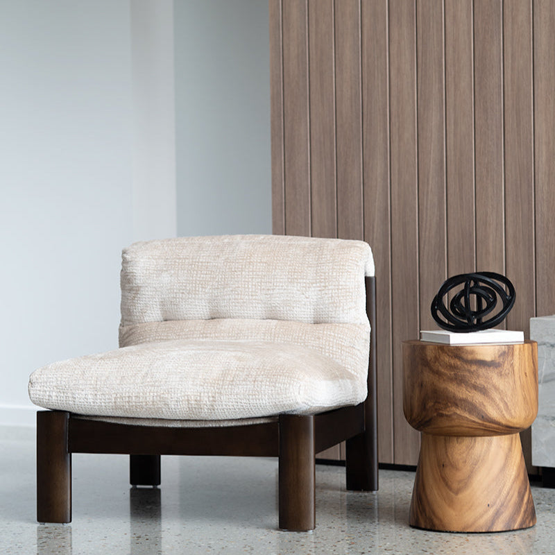 Parker European Oak Armchair – Natural on Charcoal Frame