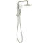 PAVIA Twin Shower Half Rail Top Inlet Round (200mm) - Brushed Nickel