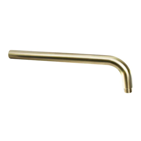 PAVIA Straight Wall Arm Round (400mm) - Brushed Gold
