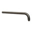 PAVIA Straight Wall Arm Round (400mm) - Brushed Gun Metal