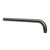 PAVIA Straight Wall Arm Round (400mm) - Brushed Gun Metal